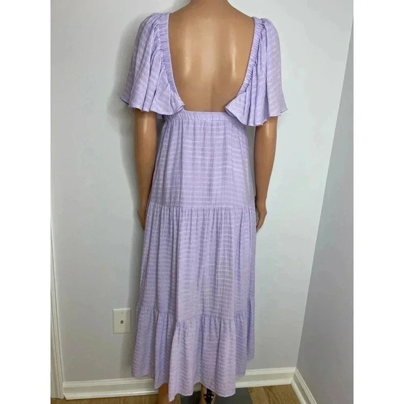 Lalavon Deep V Neck Maxi Dress size S - Picture 5 of 11